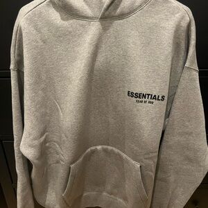 Essentials Heather Gray Hoodie for Men